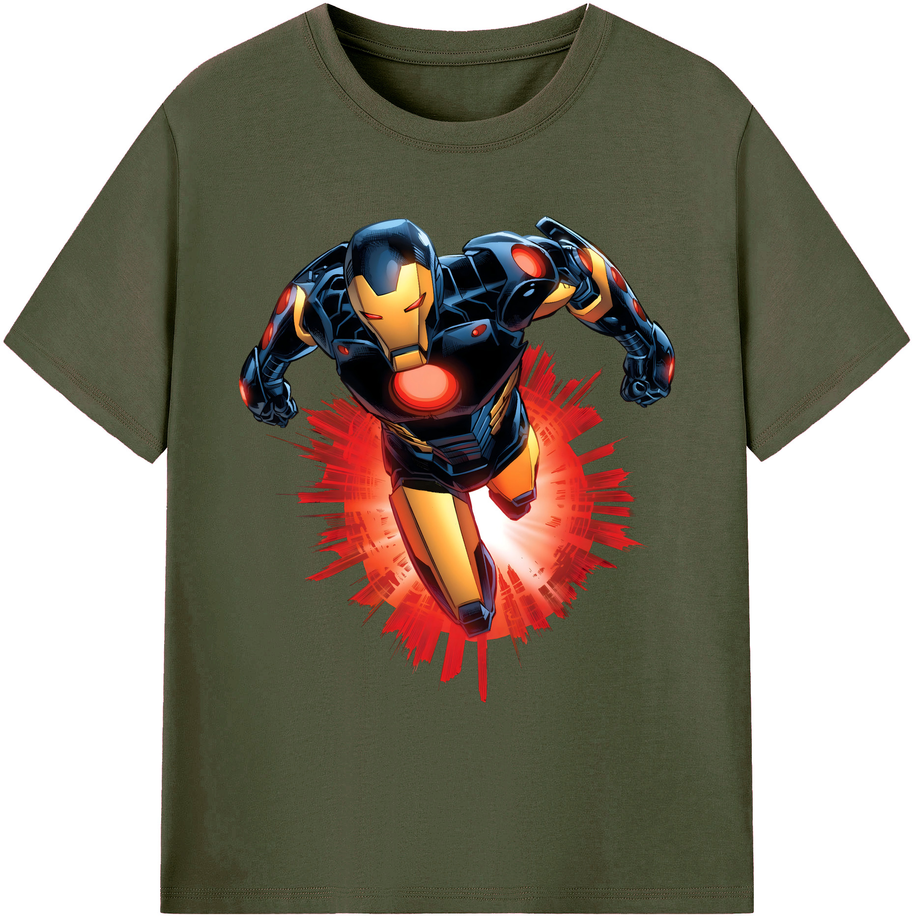 （画像用） アベンジャーズ The Avengers 綿100％ メンズ半袖Tシャツ｜肌触りやわらか＆通気性